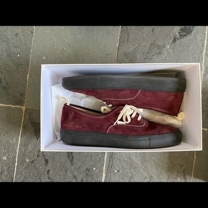 Common Projects 4 hole suede Bordeaux